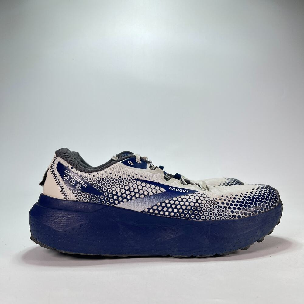 Brooks Caldera 6 Gray Blue Trail Running Shoes Sneakers 1103791D071 Mens Size 13